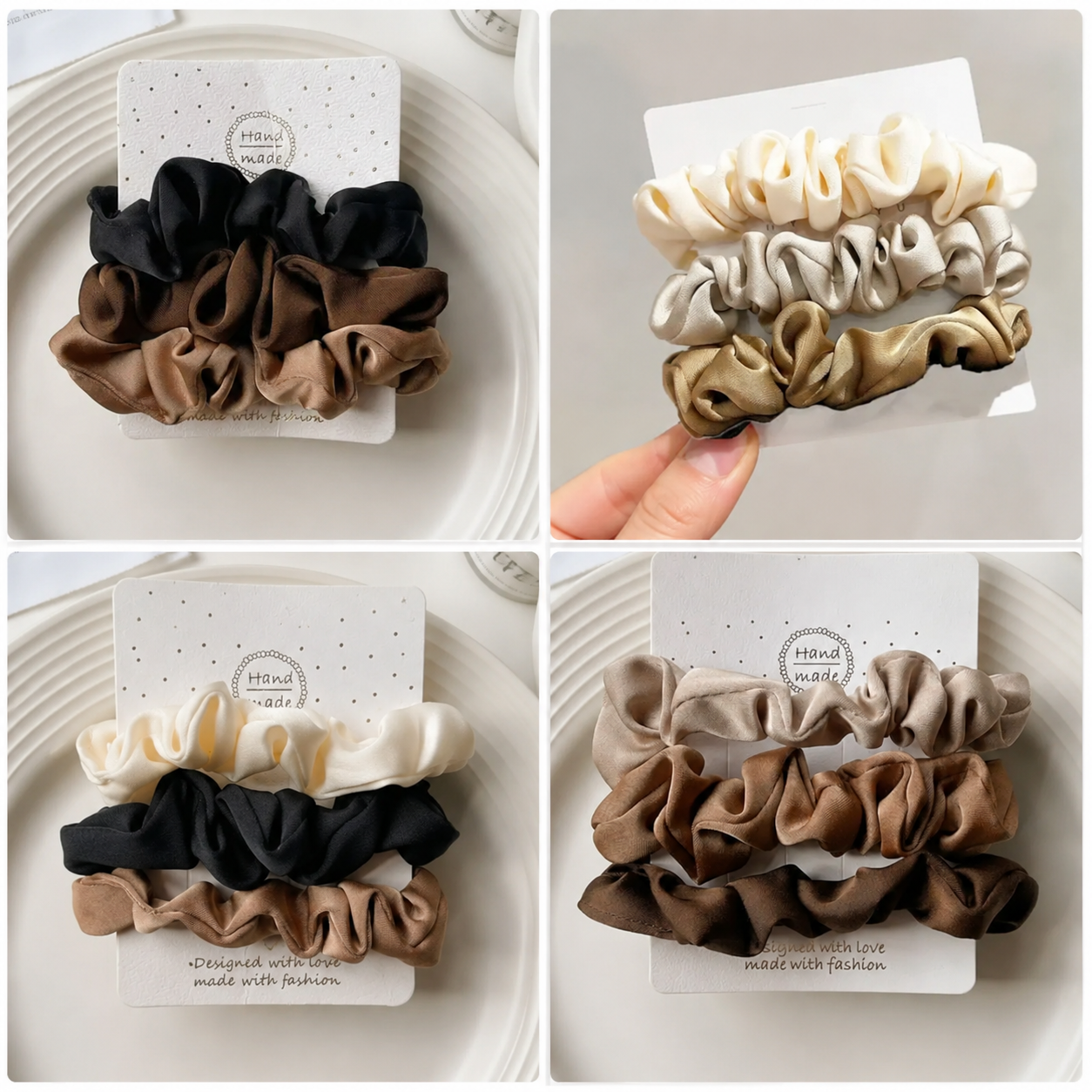 PullUpBras™ Luxe Satin Scrunchie Set