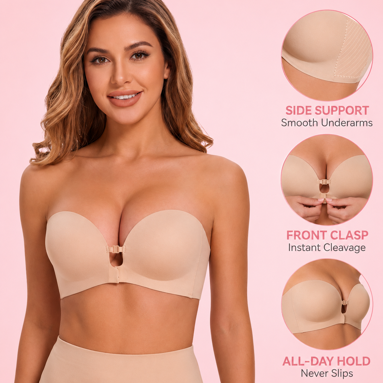 PullUpBras™ Strapless PullUp  Bra