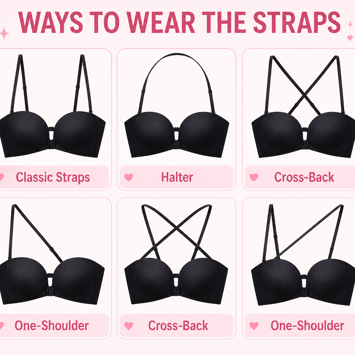 PullUpBras™ Strapless PullUp  Bra